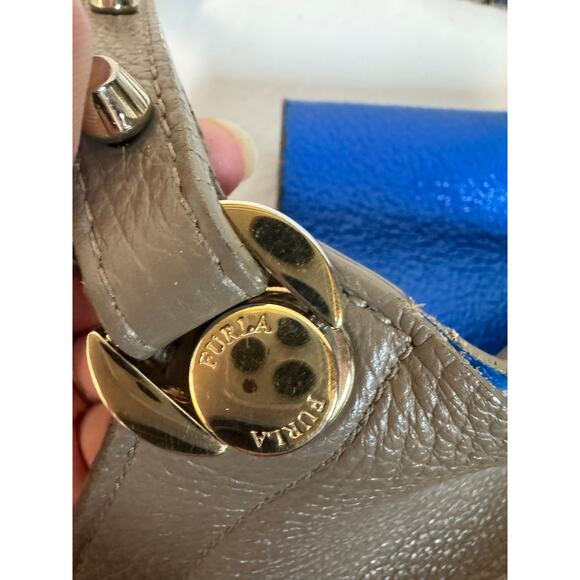 Furla Minerva Handbag Crossbody Convertible - taupe with dust bag - Picture 10 of 11